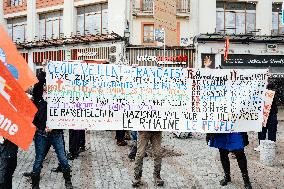 Protests against Jordan Bardella s visit in Moissac - France