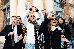 Protests against Jordan Bardella s visit in Moissac - France