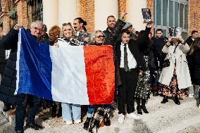 Protests against Jordan Bardella s visit in Moissac - France