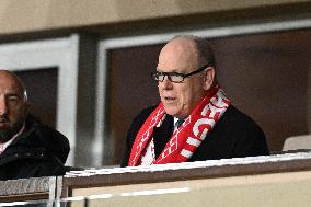 NO TABLOID - Prince Albert II attending Monaco vs PSG