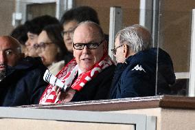 NO TABLOID - Prince Albert II attending Monaco vs PSG