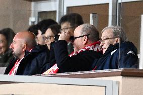 NO TABLOID - Prince Albert II attending Monaco vs PSG
