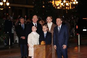 NO TABLOIDS - Royals at Christmas Lights Inauguration - Monaco