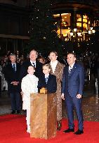 NO TABLOIDS - Royals at Christmas Lights Inauguration - Monaco