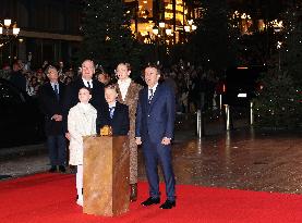 NO TABLOIDS - Royals at Christmas Lights Inauguration - Monaco