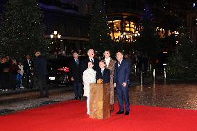 NO TABLOIDS - Royals at Christmas Lights Inauguration - Monaco