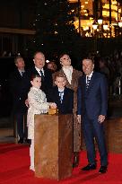 NO TABLOIDS - Royals at Christmas Lights Inauguration - Monaco