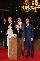 NO TABLOIDS - Royals at Christmas Lights Inauguration - Monaco