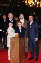 NO TABLOIDS - Royals at Christmas Lights Inauguration - Monaco