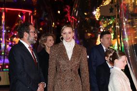 NO TABLOIDS - Royals at Christmas Lights Inauguration - Monaco