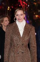 NO TABLOIDS - Royals at Christmas Lights Inauguration - Monaco