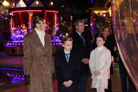 NO TABLOIDS - Royals at Christmas Lights Inauguration - Monaco