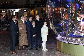 NO TABLOIDS - Royals at Christmas Lights Inauguration - Monaco