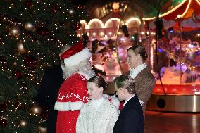 NO TABLOIDS - Royals at Christmas Lights Inauguration - Monaco