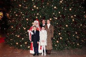 NO TABLOIDS - Royals at Christmas Lights Inauguration - Monaco