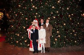 NO TABLOIDS - Royals at Christmas Lights Inauguration - Monaco