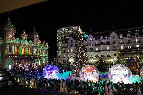 NO TABLOIDS - Royals at Christmas Lights Inauguration - Monaco