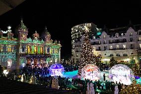 NO TABLOIDS - Royals at Christmas Lights Inauguration - Monaco