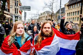 Protest Against Mass Immigration in Netherlands - The Hague
