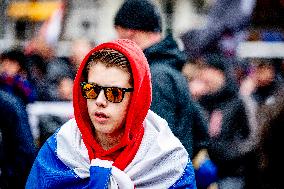 Protest Against Mass Immigration in Netherlands - The Hague