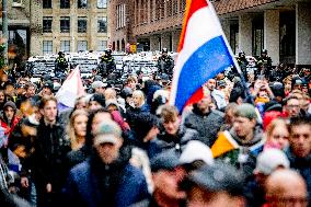 Protest Against Mass Immigration in Netherlands - The Hague