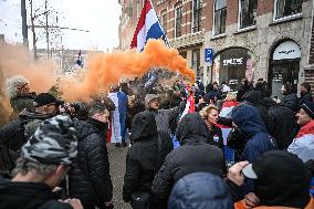 Protest Against Mass Immigration in Netherlands - The Hague