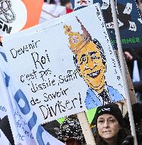 Rally Against Quebec Government Policies - Montreal