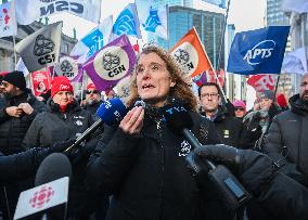 Rally Against Quebec Government Policies - Montreal