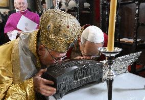 Pope Leo XIV with Bartholomew I - Turkey