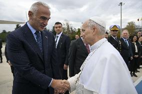 Pope Leo XIV Leaves Istanbul For Beirut - Turkey