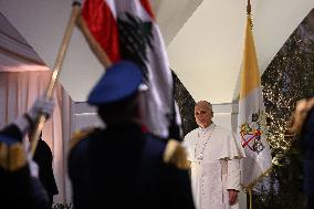 Pope Leo XIV Arrives In Beirut - Lebanon