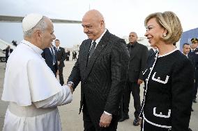 Pope Leo XIV Arrived In Beirut - Lebanon