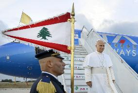 Pope Leo XIV Arrived In Beirut - Lebanon