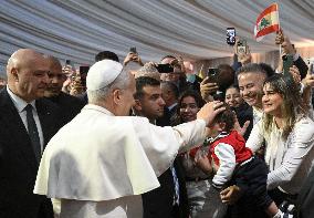 Pope Leo XIV Arrived In Beirut - Lebanon
