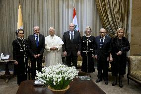 Pope Leo XIV Arrived In Beirut - Lebanon