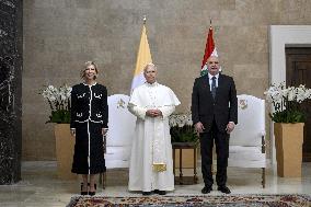 Pope Leo XIV Meets Lebanon's President Joseph Aoun - Beirut