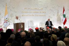 Pope Leo XIV Meets Lebanon's President Joseph Aoun - Beirut