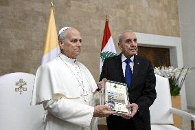 Pope Leo XIV Meets Lebanon's President Joseph Aoun - Beirut