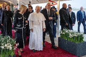 Pope Leo XIV Arrived In Beirut - Lebanon
