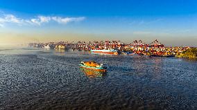 Yangshan Deepwater Port Container Terminal in Shanghai