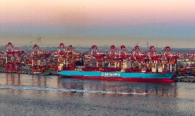 Yangshan Deepwater Port Container Terminal in Shanghai