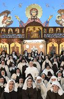 Pope Leo XIV Visits Carmelite Sisters In Harissa - Lebanon