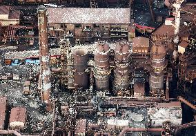 Steelworks fire in northern Japan