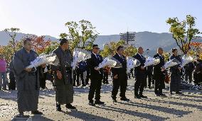 Sumo wrestlers in Nagasaki