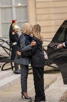 Macron And Zelensky After Meeting - Paris