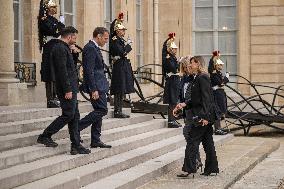 Macron And Zelensky After Meeting - Paris