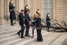 Macron And Zelensky After Meeting - Paris