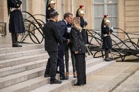 Macron And Zelensky After Meeting - Paris
