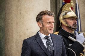 Macron And Zelensky After Meeting - Paris