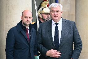 Jean-Noel Barrot with Andrii Sybiha at the Elysee FA